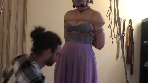 knottydevil 2023 11 19 In this video hylianfaye is taken in a dress bound gagged 07fa