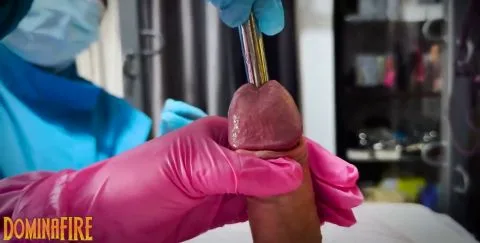 dominafire Femdom Sounding In Bondage By Dominafire