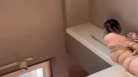 knottydevil 2023 04 09 A series of short clips of adorgeous tied up on display in d5cc