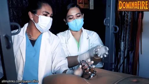 dominafire Medical Sounding Cbt In Chastity By 2 Asian Nurses