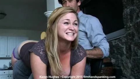FirmHandSpanking Karen Hughes sitter q2000