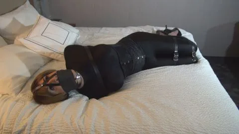 TranniesInTrouble san catsuit strapped up shortvid
