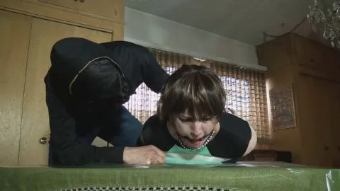 TranniesInTrouble kyra green dress table lrg