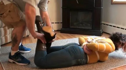 TiedinHeels Sahrye Tied Brown Leather Knee Boots FULL 2016 HD mp4