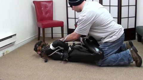 TiedinHeels Penny Catsuit Pump Gag Boots 2 HD WMV