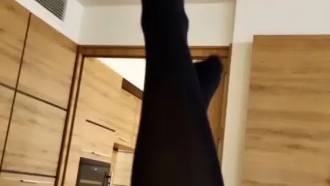 White Girl Posing and Touching Herself