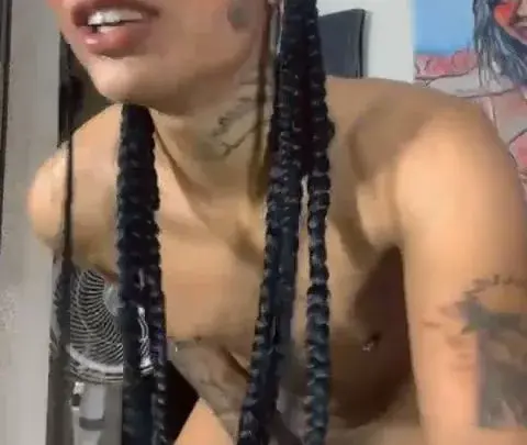 VVOF OnlyFans – Black Brunette with Braids Nude Posing