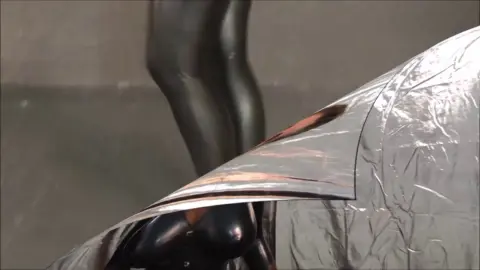 CatsuitModel Alina-Marusia in mechanica catsuit