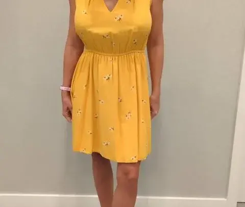 Milf Stella OF 2024 11 26 Stella in a Yellow Sun Dress with Black HeelsО╩©