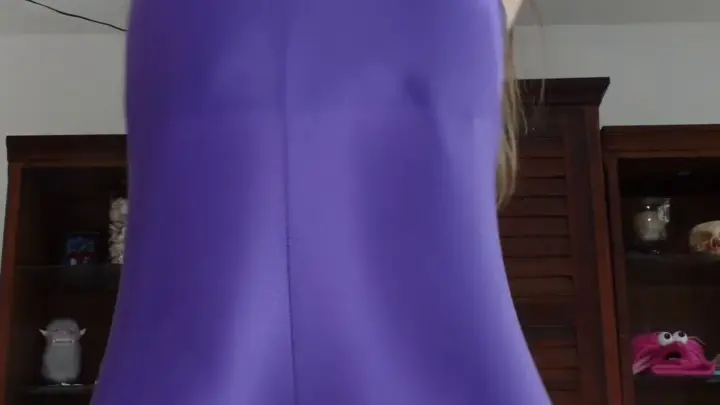 natalienightwolf – Purple Bodysuit Tease and Undressing