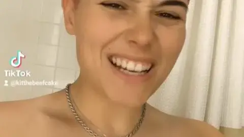 kitthebeefcake topless bathroom