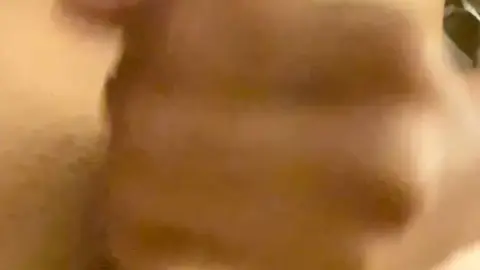 Asian girl jerking off with tattoo in bedroom POV