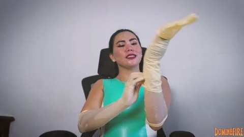 dominafire Latex Glove Fetish Asmr By Dominafire