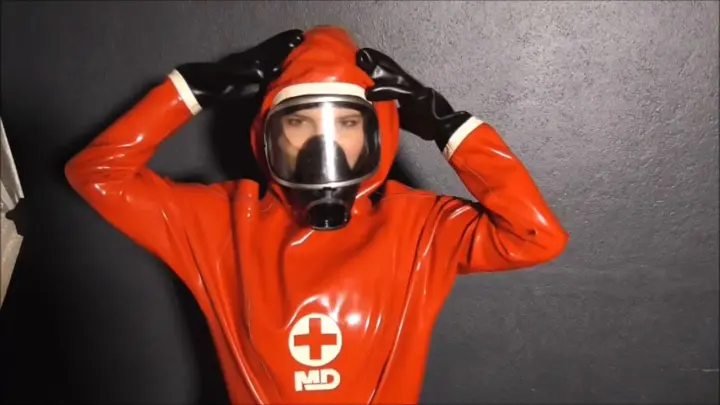 CatsuitModel Melody in Hazmat Suit HD (720p)