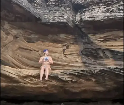 kitthebeefcake naked in nature