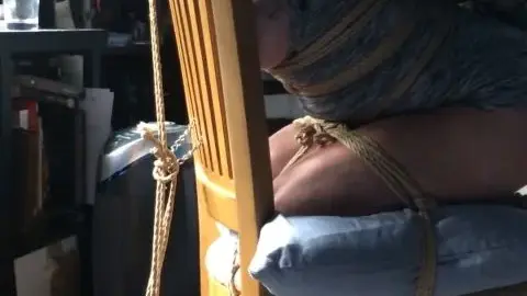 knottydevil 2022 09 19 Here are some more variations of the chair ties that I did w f82d