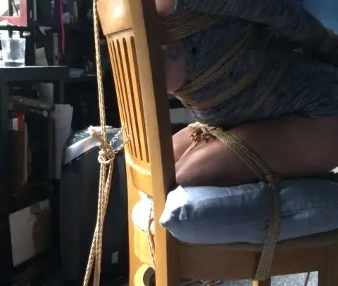 knottydevil 2022 09 19 Here are some more variations of the chair ties that I did w f82d