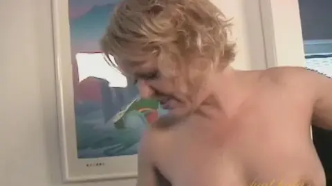 auntjudys com: KellyLee Rubs Her Shaved Snatch & Sucks Cock