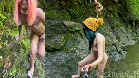 Boba Bitch NIP LilGlitterBitch Waterfall Hike