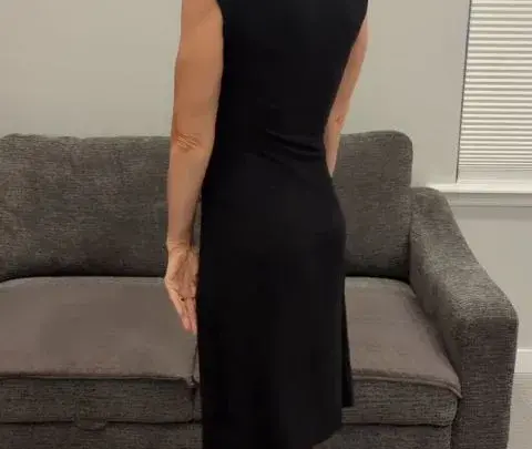 Milf Stella OF 2024 09 14 Stella in a Black Dress, with Black Heels Stockings