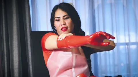 dominafire Latex Glove Fetish Asmr 1