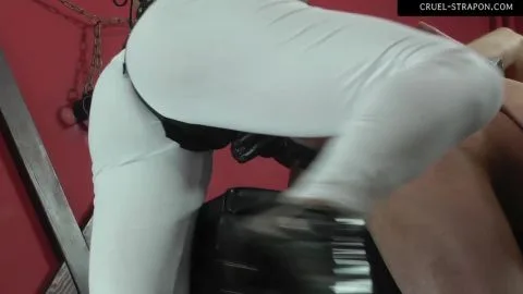 Cruel Strapon Fucked From Both Sides