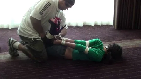 TiedinHeels Stefanie Hogtied Boots Jeans 2 HD WMV