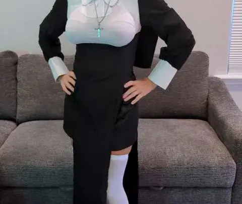 Milf Stella OF 2024 09 10 Sister Stella Tries On Her Nun Habit And Cosplay Costume