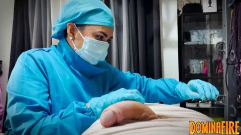 dominafire Sadistic Nurses Tormenting Tied Up Patient With Sounding