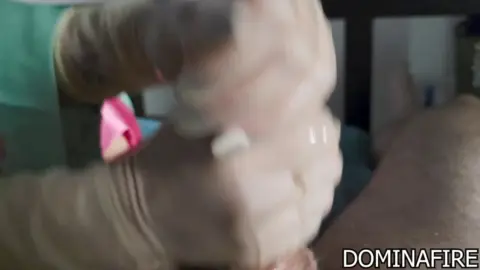 dominafire Milking With Latex Gloves