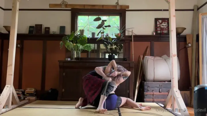 knottydevil 2025-08-17 Here is some dance flow rope that I got to do with queenki 0i1z