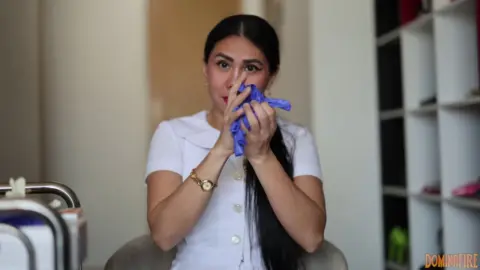 dominafire Latex Glove Fetish